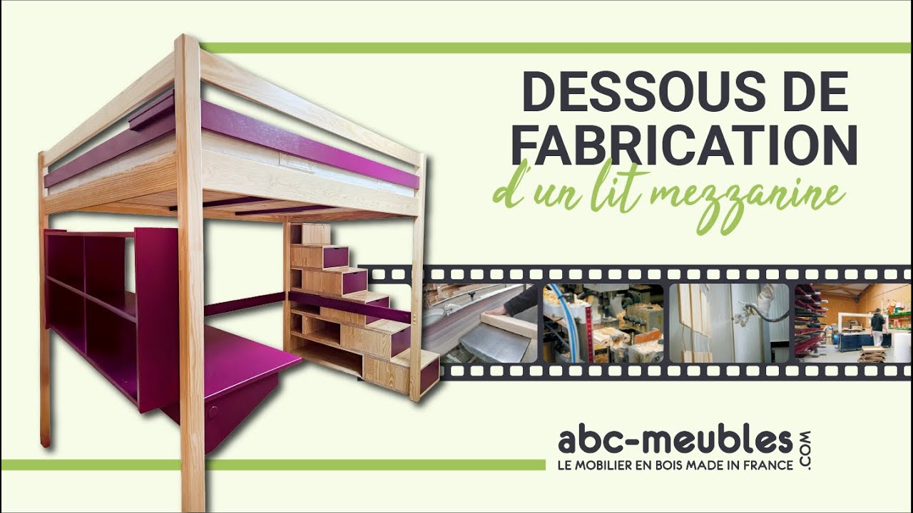 Dessous de fabrication d'un lit mezzanine | ABC Meubles