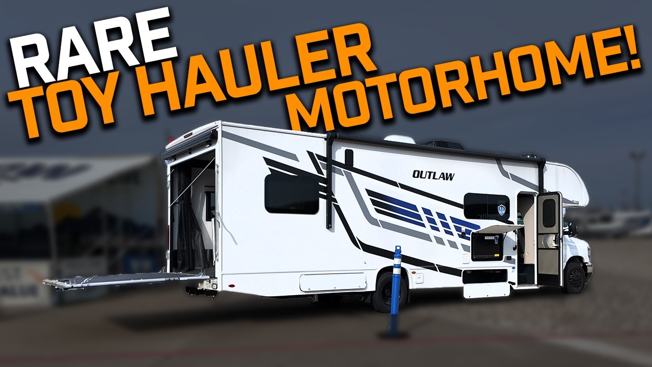 РЕДКИЙ автодом класса C для перевозки техники. ПОЛНЫЙ ОБЗОР | Thor Outlaw 29T 2026 года выпуска