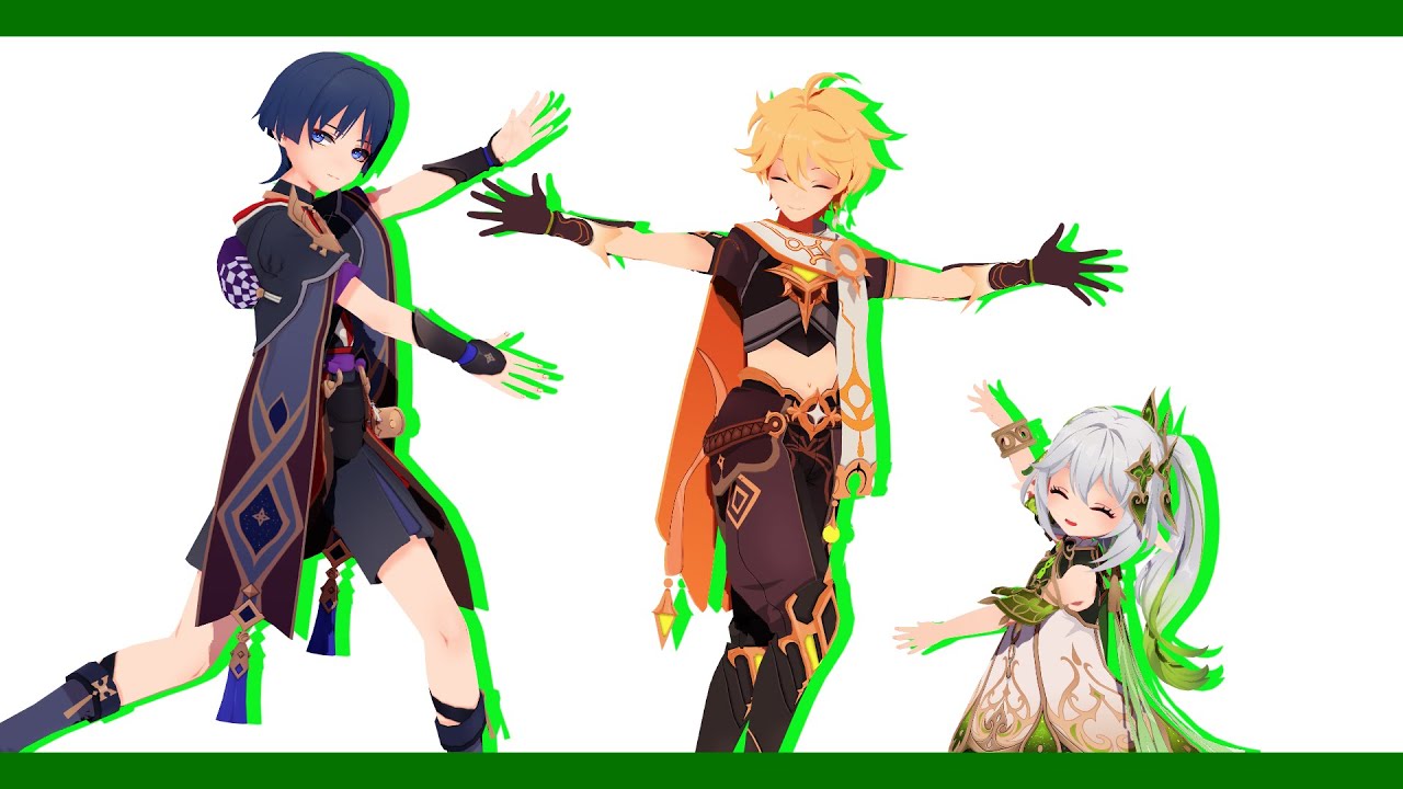 【MMD 原神 / Genshin Impact 】Chaos Medley 【Nahida , Aether , Scaramouche 】