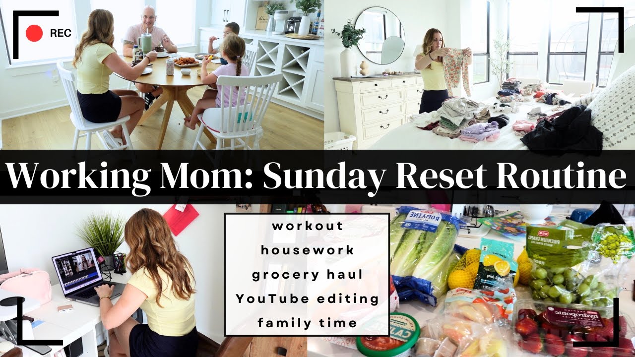 My Sunday Reset Routine as a Full-time Working Mom | Amanda Fadul