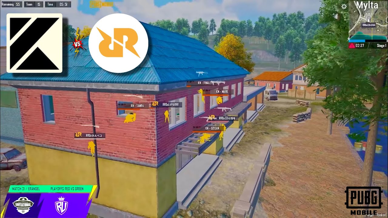KN-KinoTrope va RRQ esports Mylta Power Fight | PUBG MOBILE esports