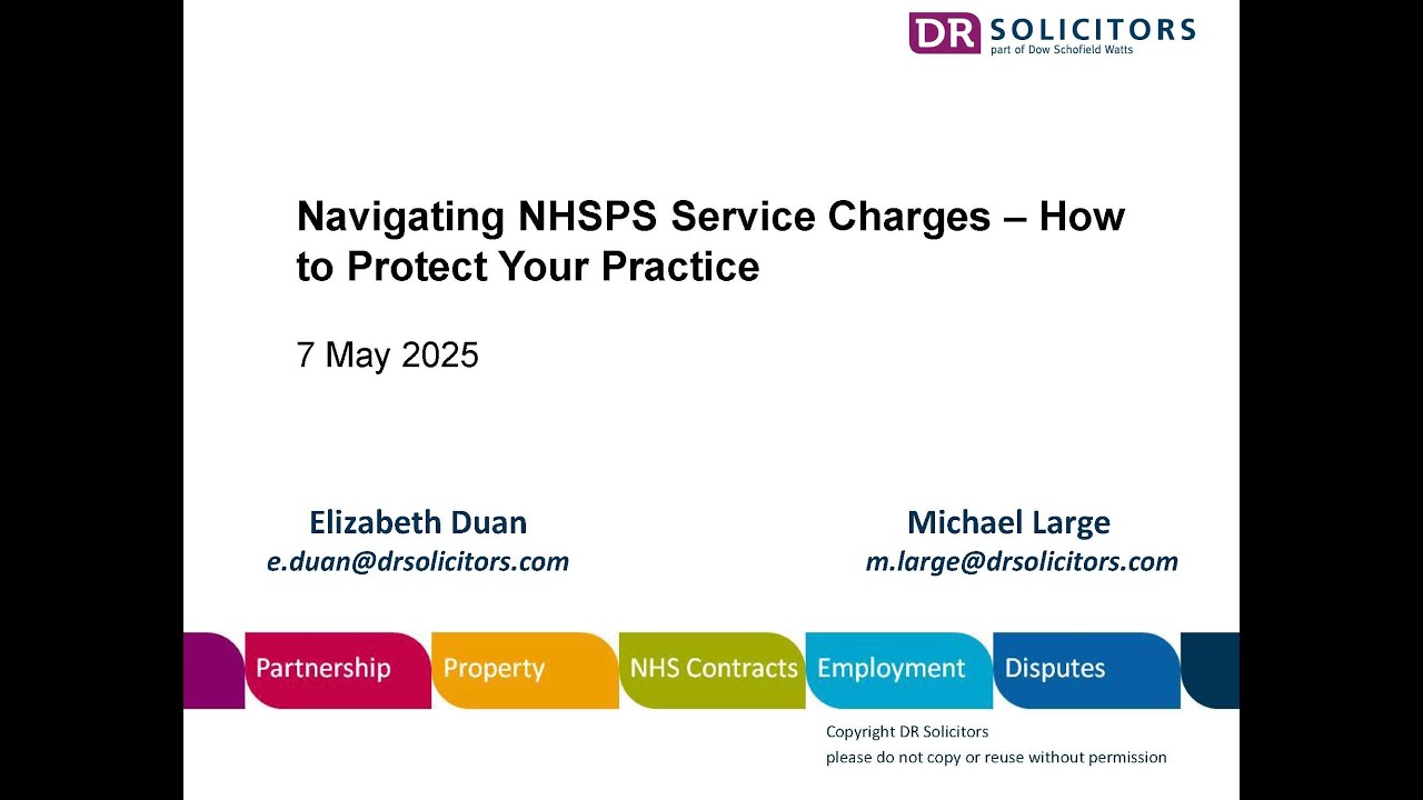 Navigating NHSPS Service Charges – How to Protect Your Practice