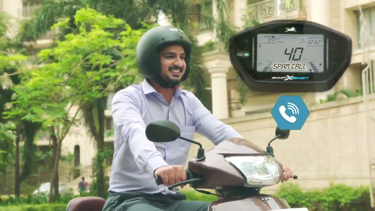 TVS Jupiter with SmartXonnect - Call & SMS Alert