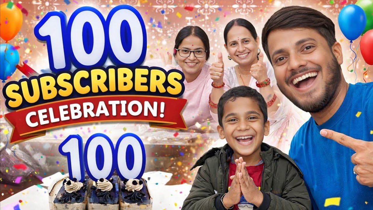 Finally 100 Subscribers Complete 🎉 Nimit Ne Sabko Shock Kar Diya 😱