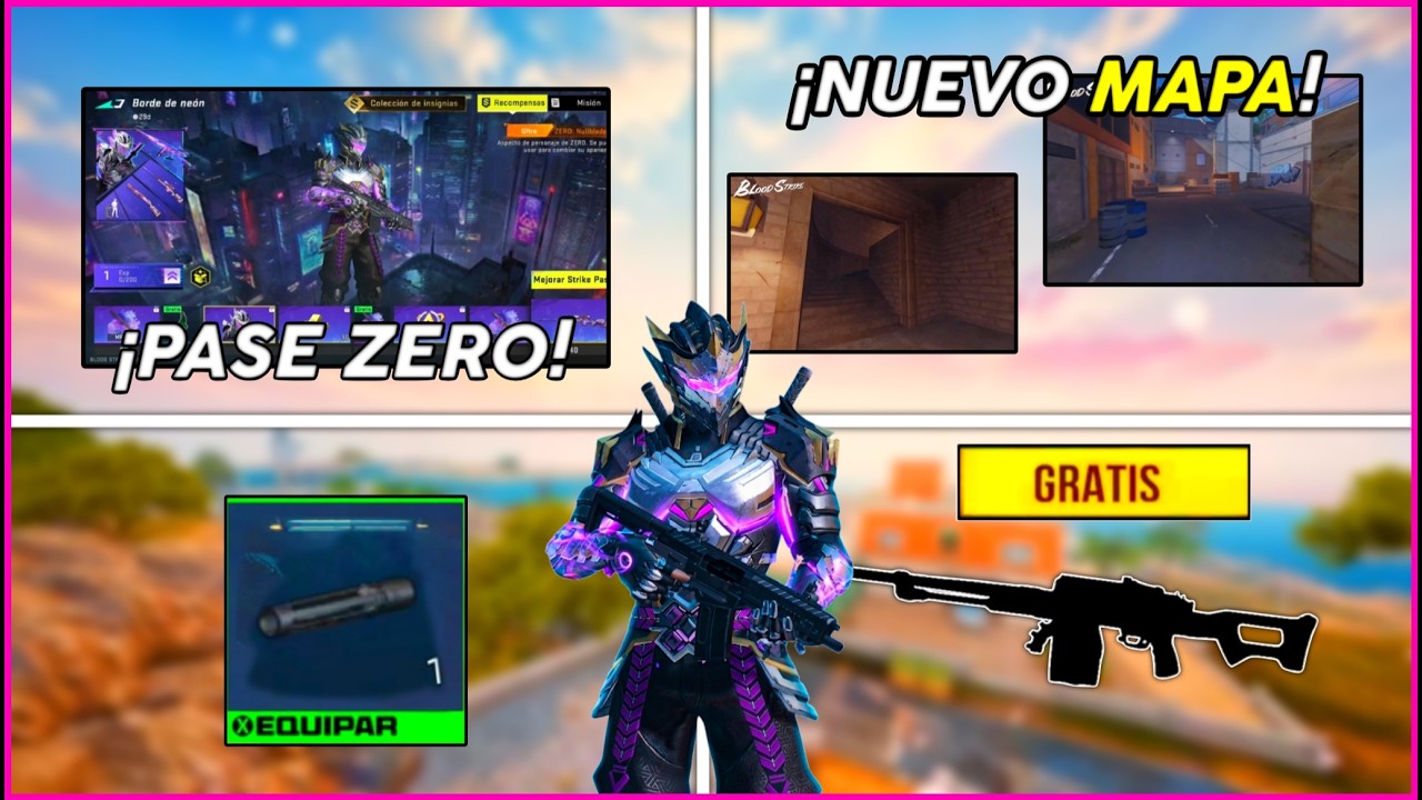 Blood Strike: &iexcl;NUEVA MAPA + 520 ORO + SKIN GRATIS! NUEVO PASE  de ZERO y EQUIPAMIENTO | TX SAMURAI