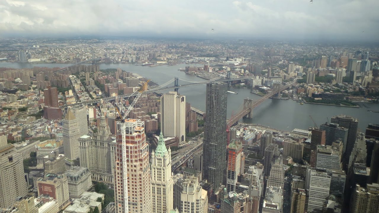 Stunning view from One World Observatory / One World Trade Center / New York