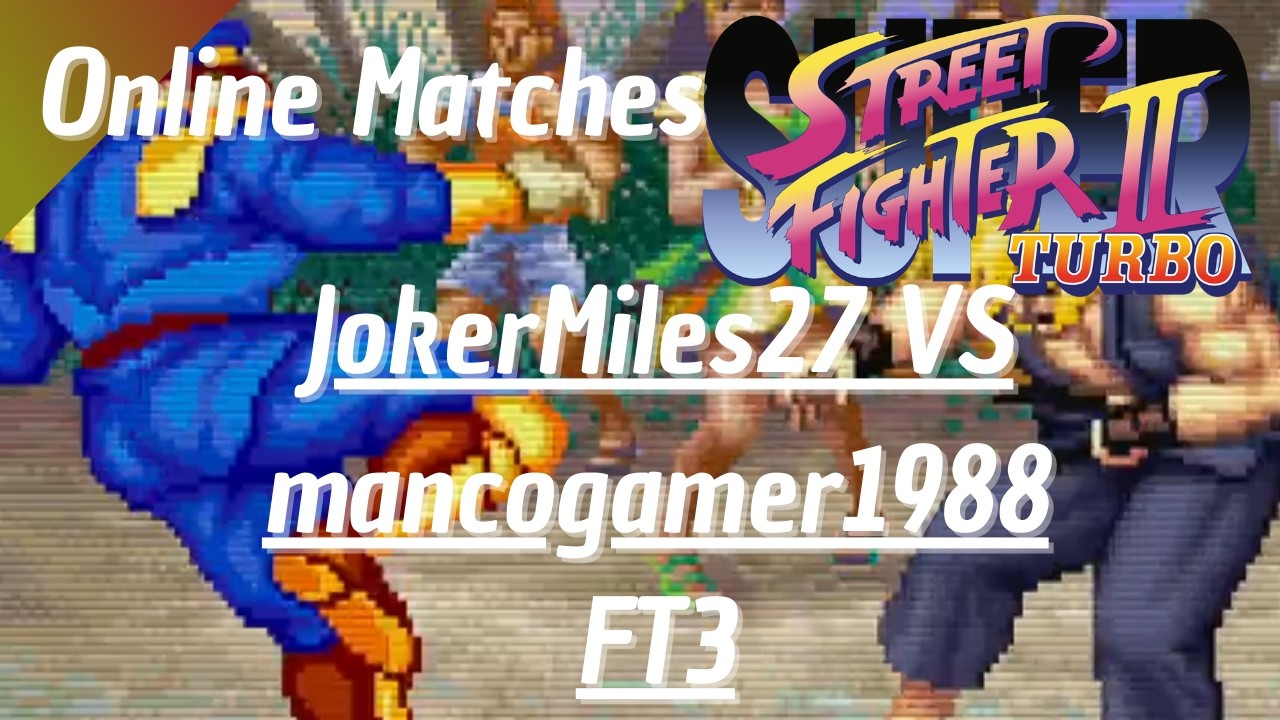 Super Street Fighter IIx Turbo (Fightcade 2) - JokerMiles27(VE) VS mancogamer1988(KE/RY/DH) (FT3)