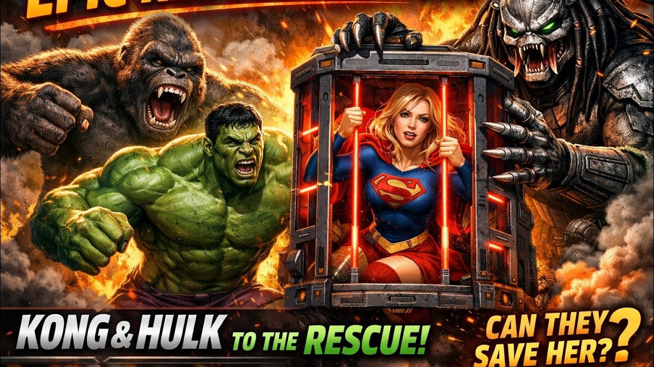 Kong & Hulk vs Predator – Can Supergirl Survive?!