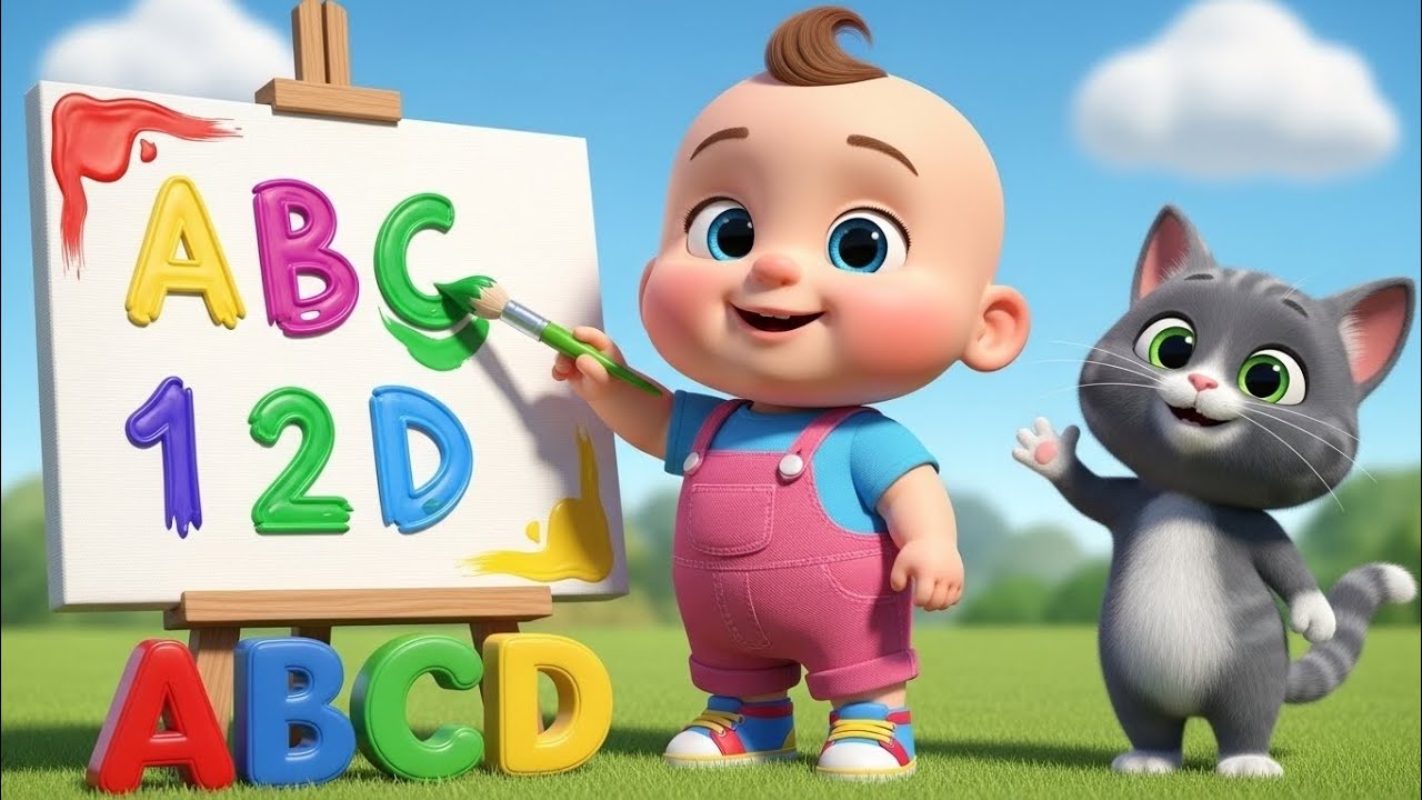 🎨 ABC Painting Song for Kids | A to Z Alphabet Learning 🅰️🅱️ | EP5 | FunJoy TV 