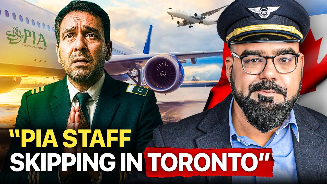 PIA staff skipping in Toronto | Junaid Akram Clips