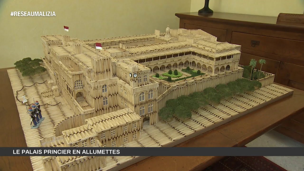 Maquette : Le Palais Princier en Allumettes
