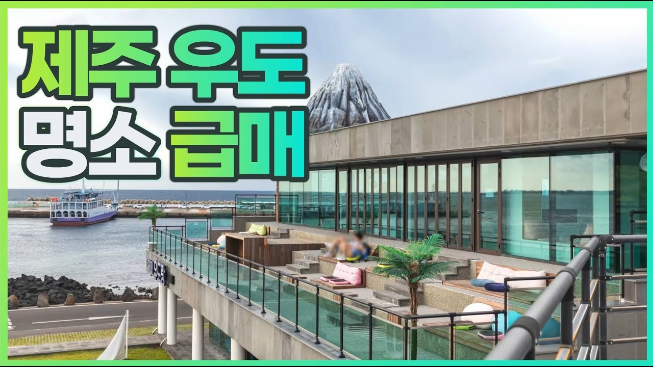 제주 우도 랜드마크 부동산 급매❤️핫플 바다 뷰, 카페 건물, 숙박, 돌하르방◀오늘의부동산