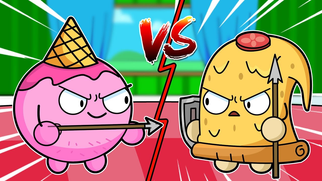 🤘 HELADO VS PIZZA! LA PELEA DE COMIDAS MÁS ÉPICA (Ultra Foodmess)
