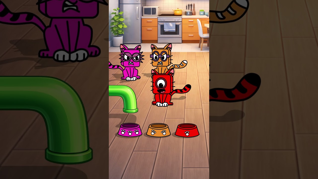 Who deserves the food Hungry Number cats