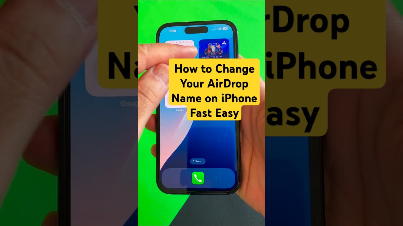 How to Change Your AirDrop Name on iPhone Fast Easy! name on iphone, #tips #howto #iphone #Shorts