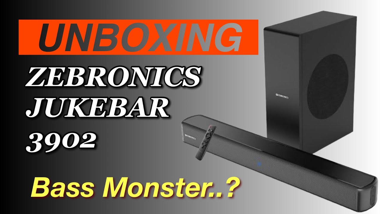 Zebronics Jukebar 3902 Soundbar Unboxing | Is It Worth ₹7,000?             