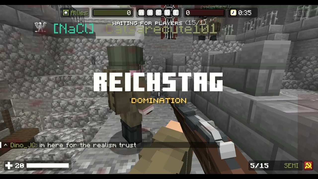 Playing Reichstag in Blockfront