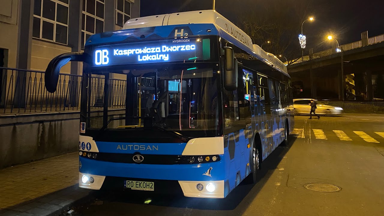 Przejazd wodorowym autosanem na linii 0B