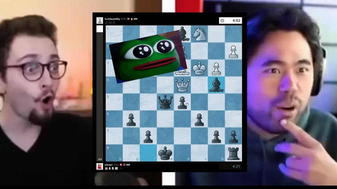 XQC impresses GothamChess and Hikaru with 200 IQ tactic 🔥