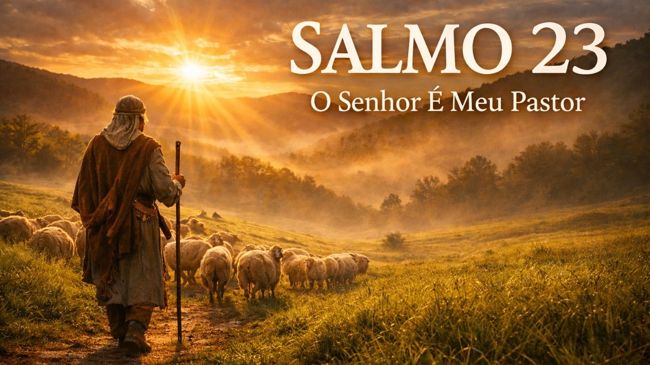Salmo 23 Cantado | O Senhor é Meu Pastor (Música de Paz e Confiança)