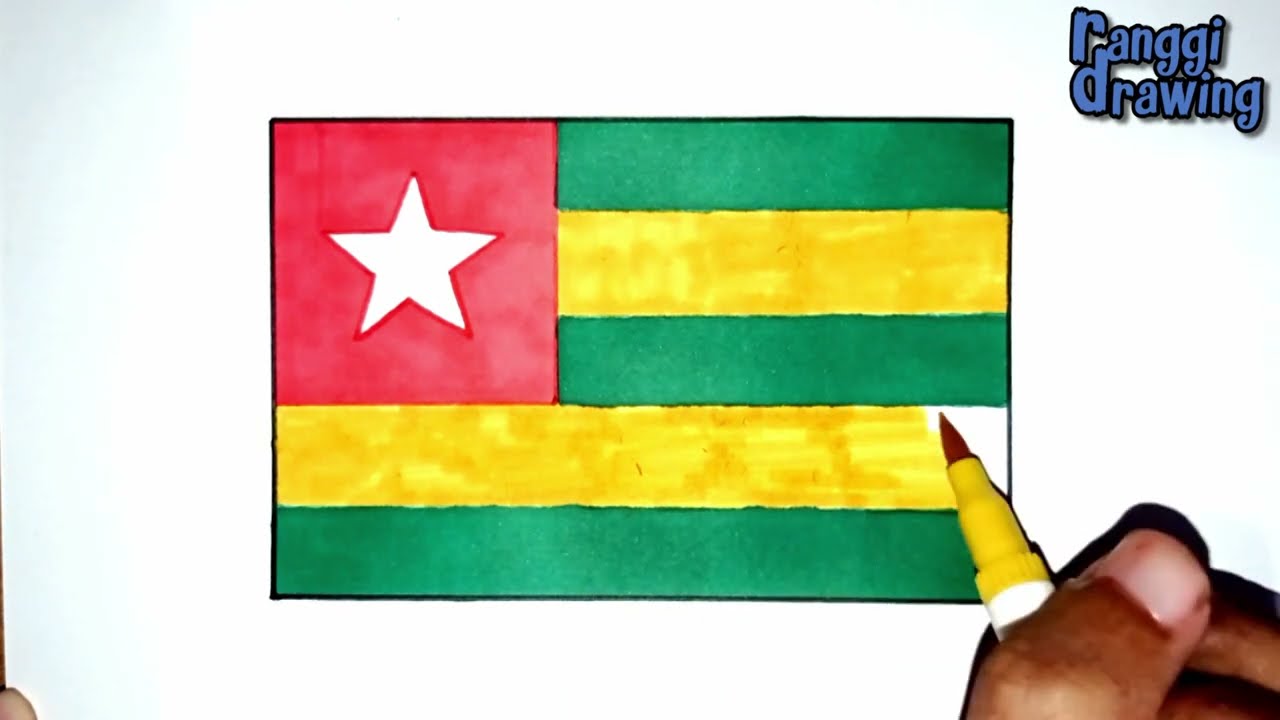 How to Draw The Flag of Togo