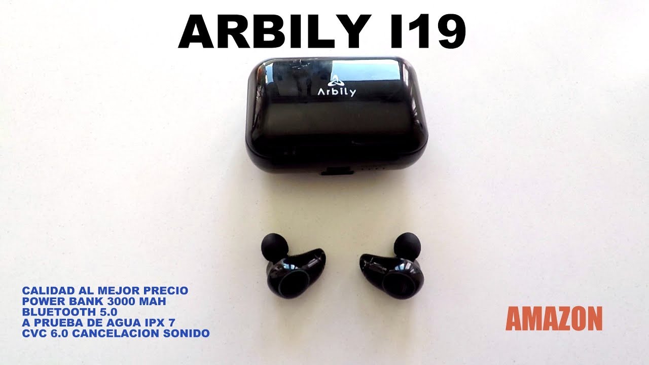 AURICULARES BLUETOOTH 5.0, ARBILY TWS I19, IPX7, ALTERNATIVA A LOS AIRPOTSTOP Amazon