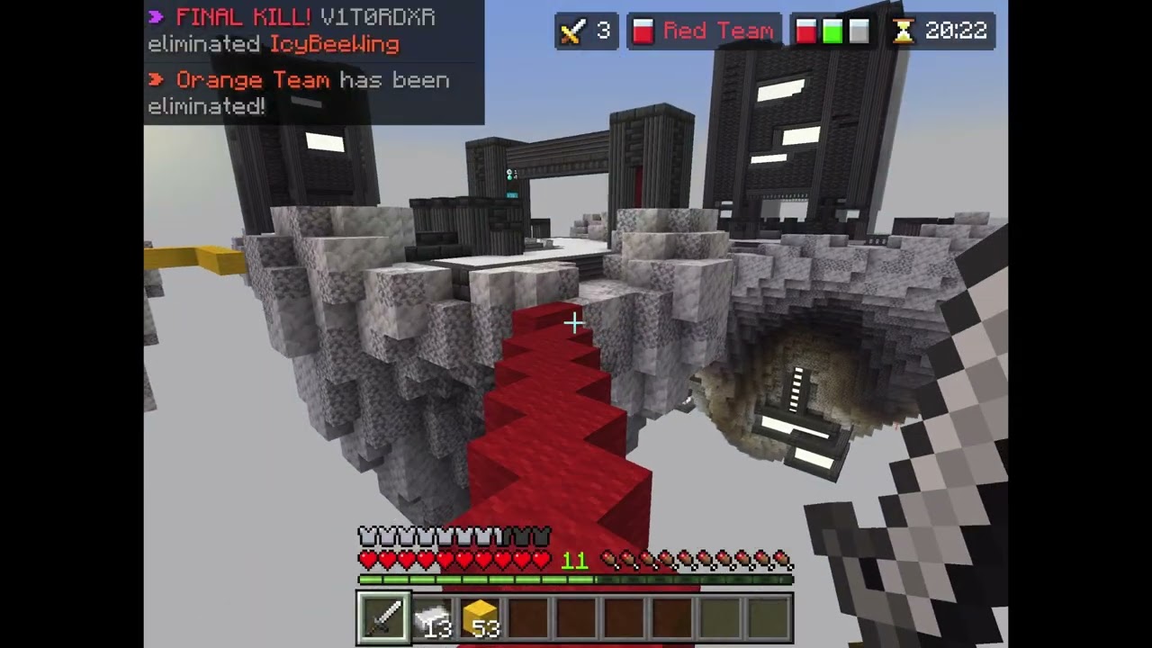 Playing bedwars ( my first video)