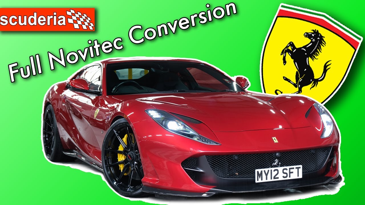 Ferrari 812 with Novitec decat exhaust, wheels and lowering springs!