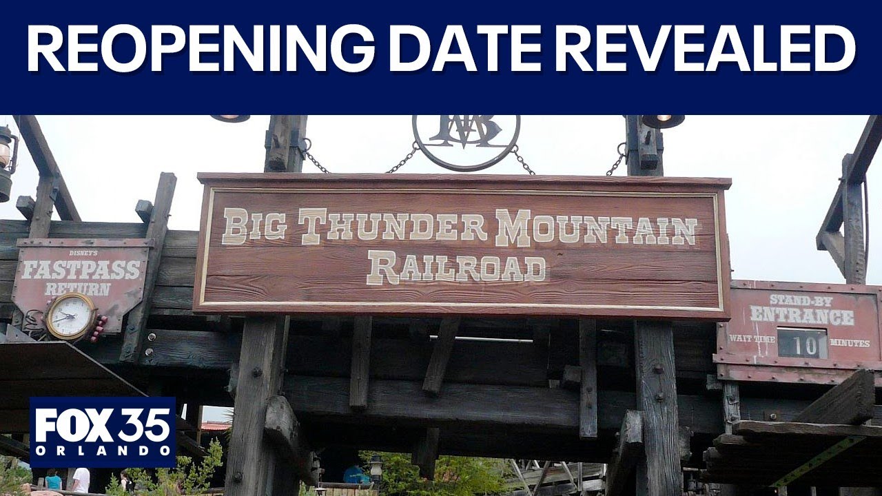 Компания Disney объявила дату повторного открытия аттракциона Big Thunder Mountain.