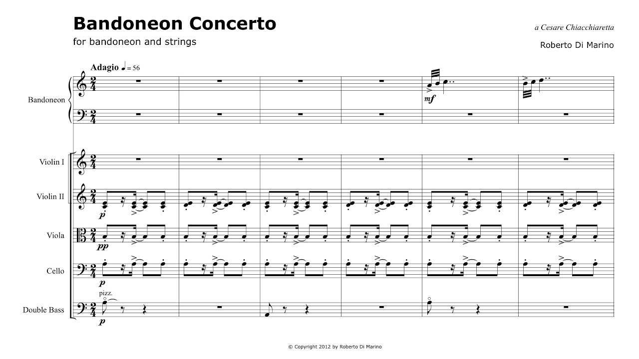Roberto Di Marino - Bandoneon Concerto (1st mov)