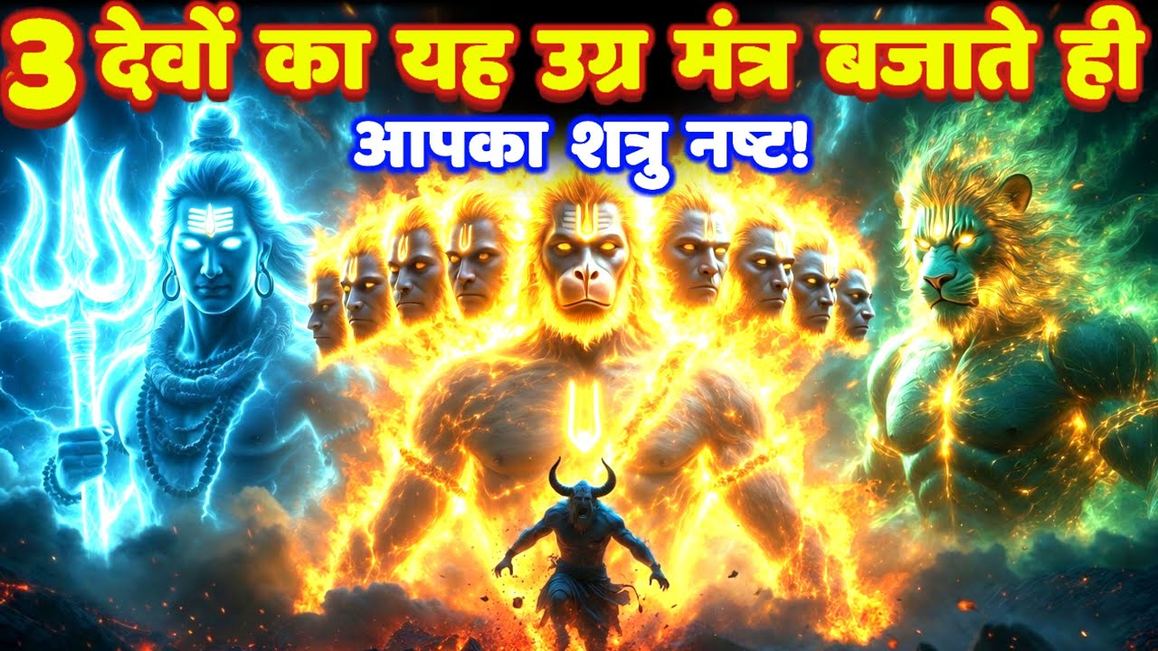 शत्रु मारण भूत पिशाच तंत्र बाधा नाशक 11 मुखी हनुमान, भैरव, नरसिंह मंत्र: Shatru Nashak Mantra