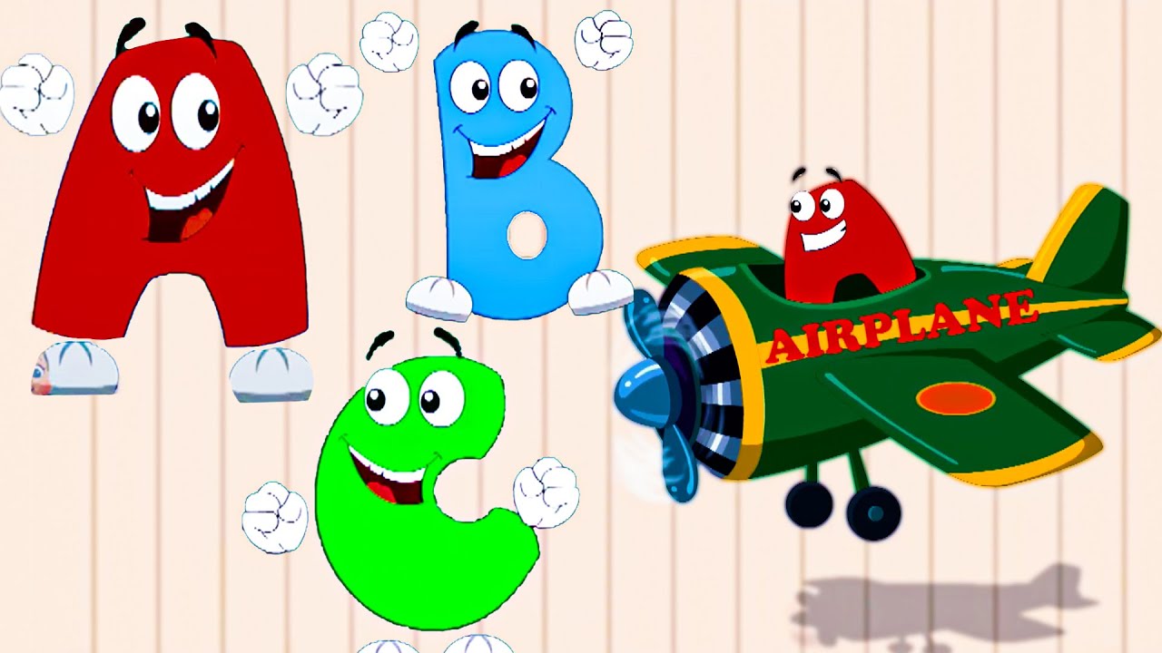 Five Little Alphabets Jumping On The Bed Nursery Rhyme & Baby Song