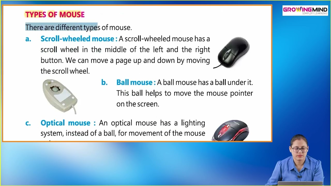 Ch 3 | Using Keyboard and Mouse | Let's Log On | Class 02 | Growing Mind | For children