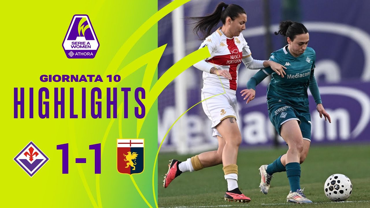Fiorentina-Genoa 1-1 | Georgsdottir risponde al rigore di Severini | #SerieAWomenAthora