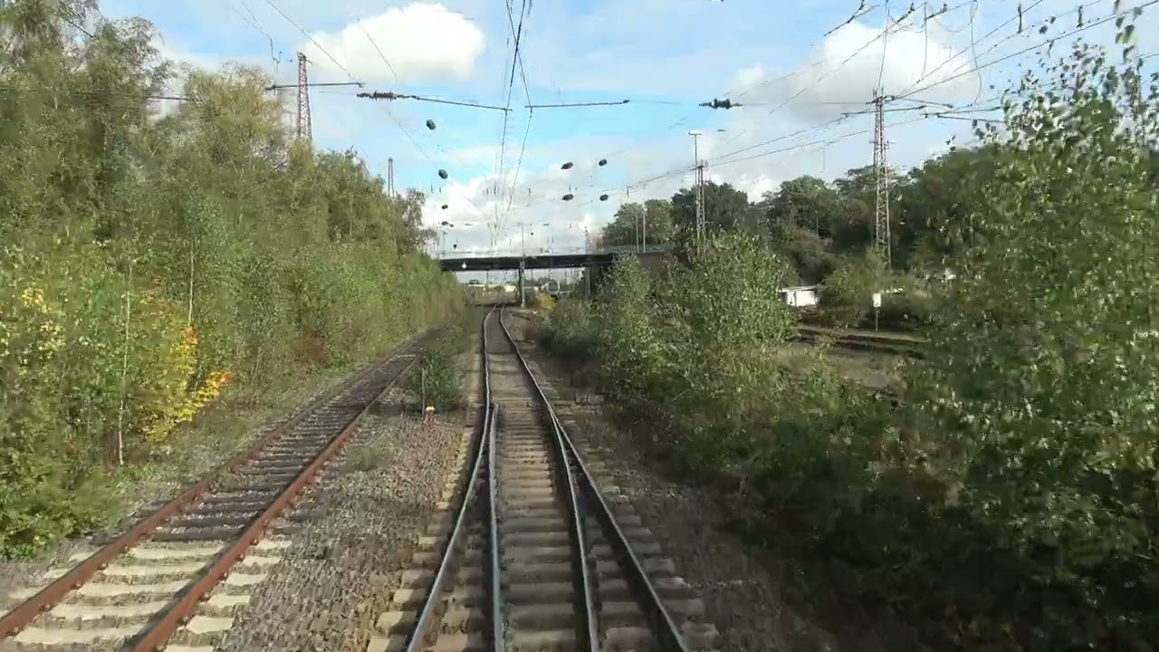 Train cab ride; Oberhausen-Holten - Osnabrück-Lüstringen (20241017)