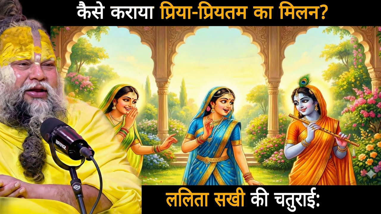 ललिता सखी की चतुराई: कैसे कराया प्रिया-प्रियतम का मिलन? ❤️