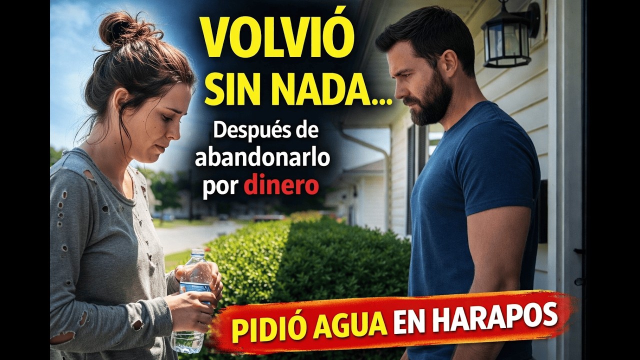 Lo Dejó por un Hombre Rico… Años Después Volvió Pidiendo Agua en su Puerta