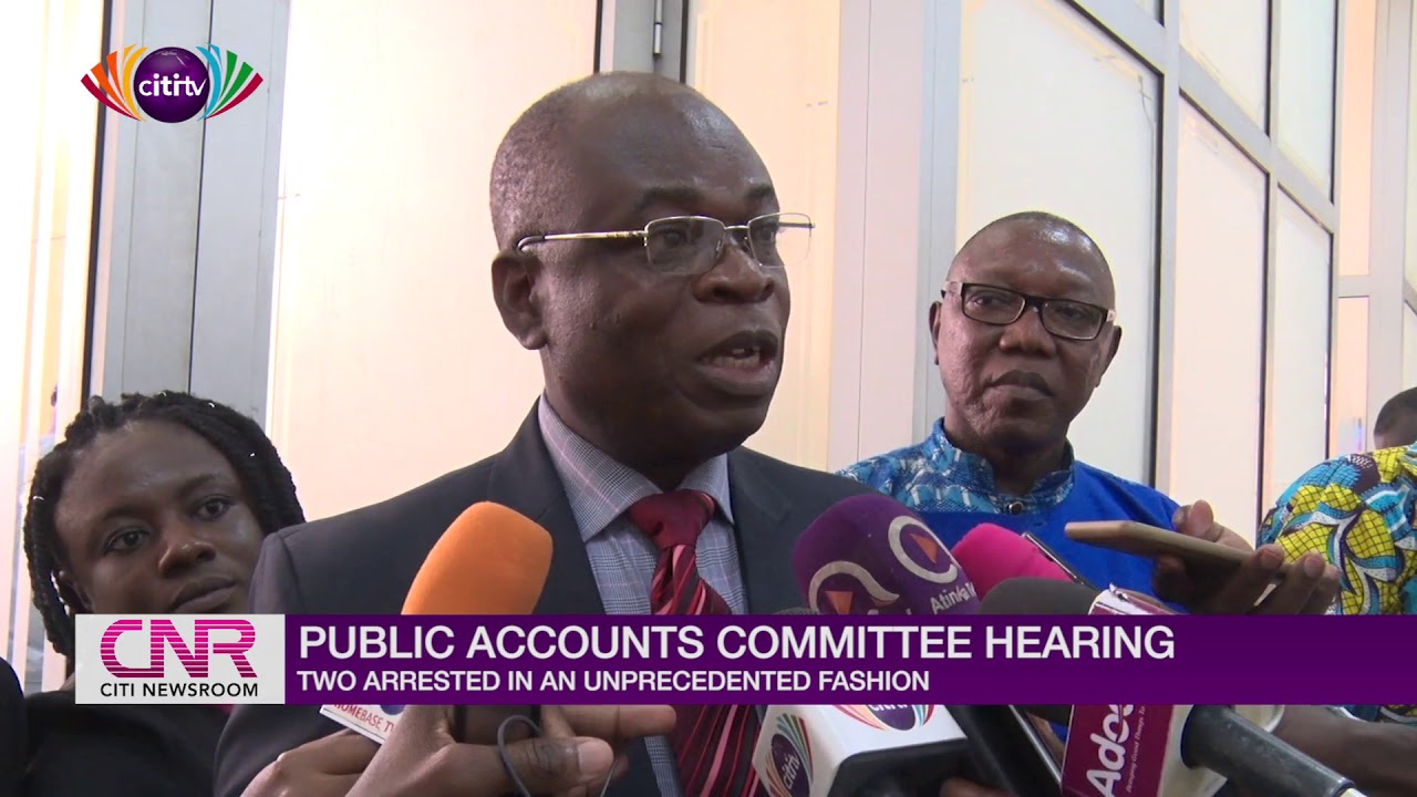 Public Accounts Committee hearing: Two arrested in an unprecedented fashion