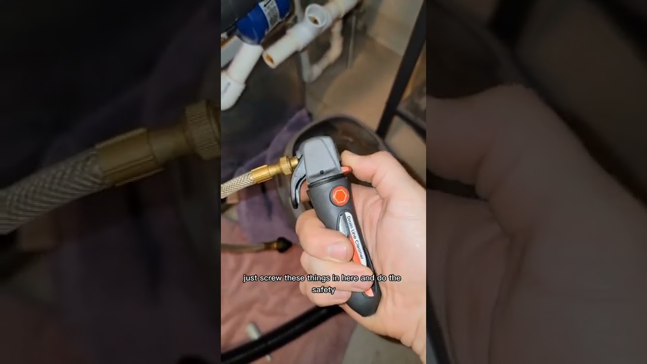 How to unclog your air conditioning drain #hvac #shorts #diy