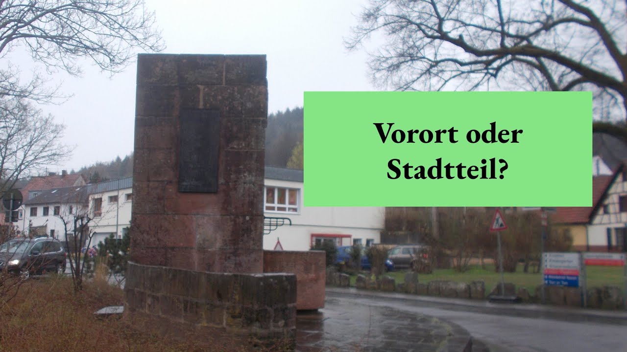 Der UNTERSCHIED zwischen VORORT und STADTTEIL