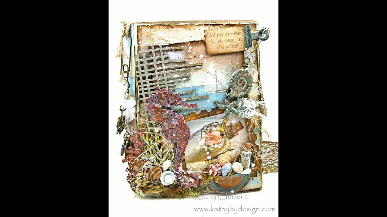 Stamperia Sea Land Mixed Media Folio Tutorial for ButterBee Scraps