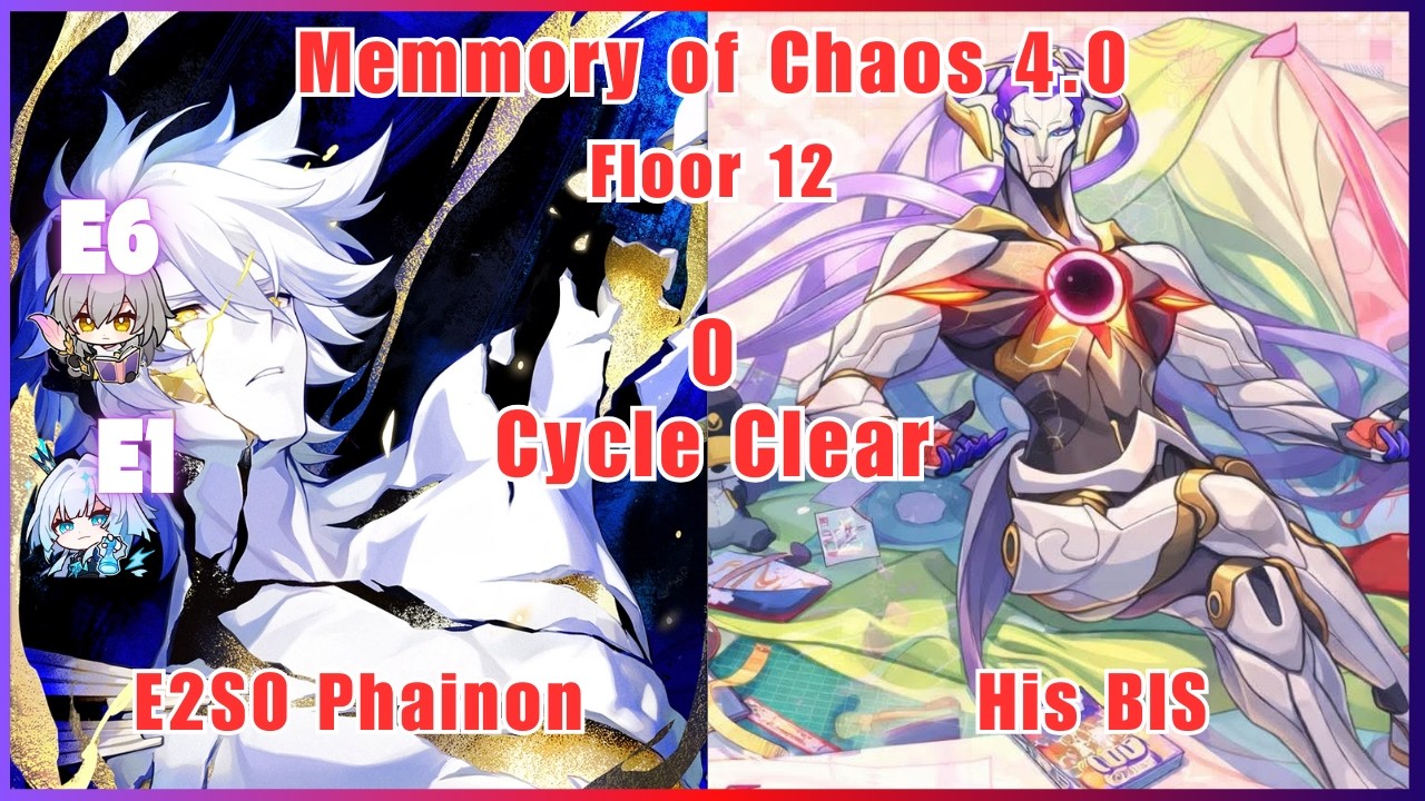 Memory of Chaos 4.0 Floor 12 - E2S0 Phainon 0 Cycle | Honkai Star Rail