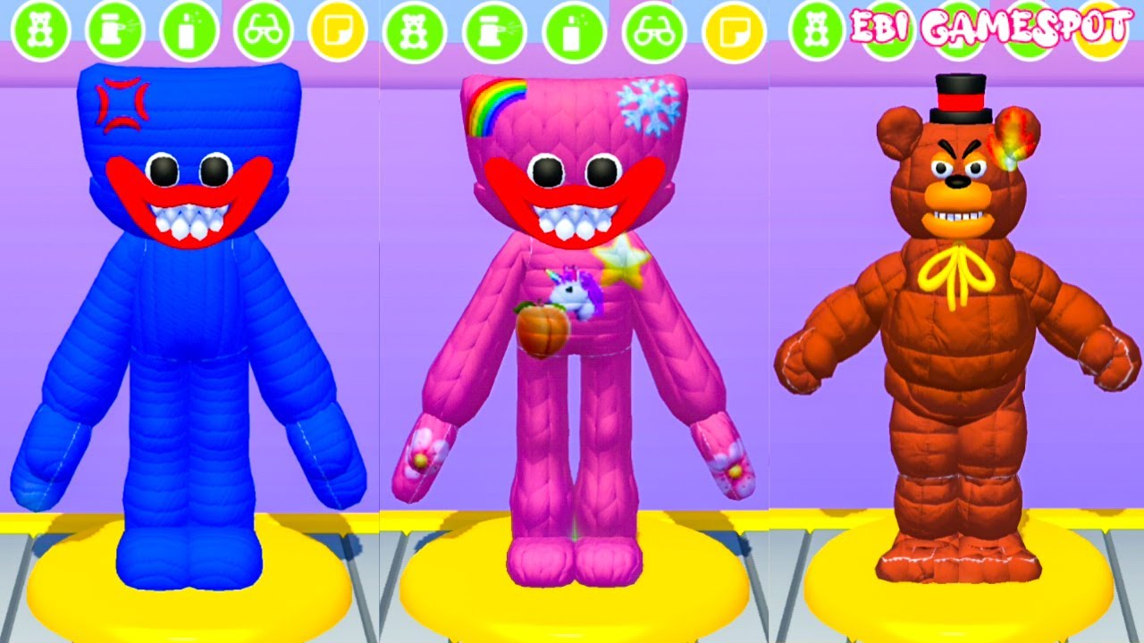 Belajar Membuat B0neka Huggy Wuggy Dan B0neka Hendry l T0y Fact0ry @Ebi Gamespot