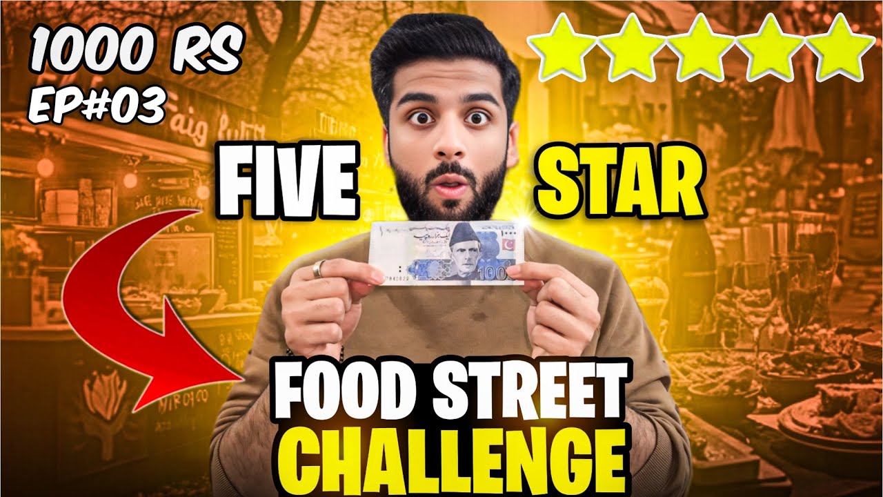 1000rs STREET FOOD CHALLENGE IN FIVE STAR FOOD STREET