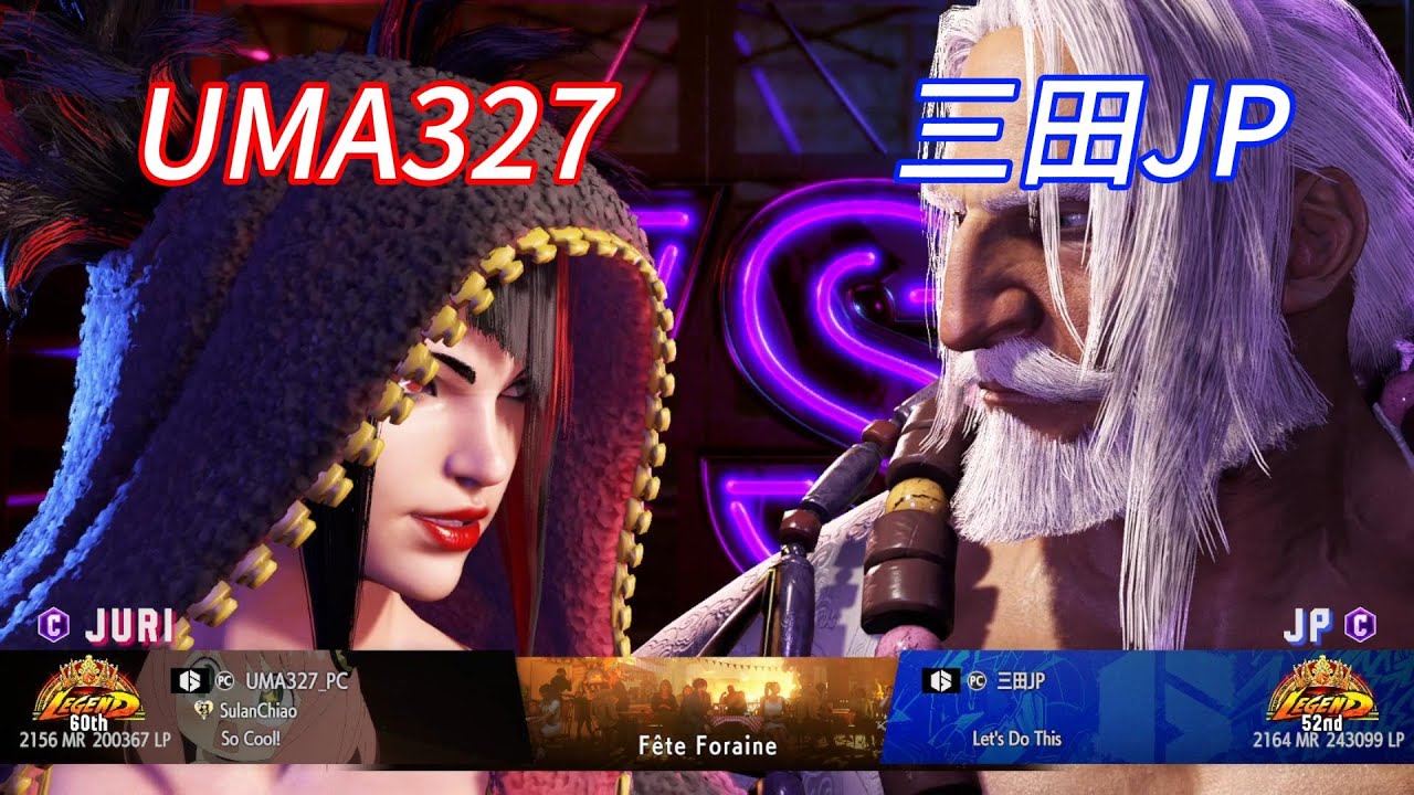 SF6💥UMA327(JURI) vs 三田JP(JP)💥Street Fighter 6 Ranked Matches