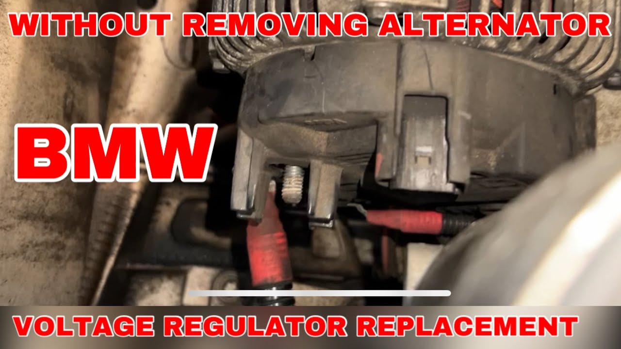 How to Replace Voltage Regulator Without Removing the Alternator on BMW E60 E61 X5 5 series 3 series