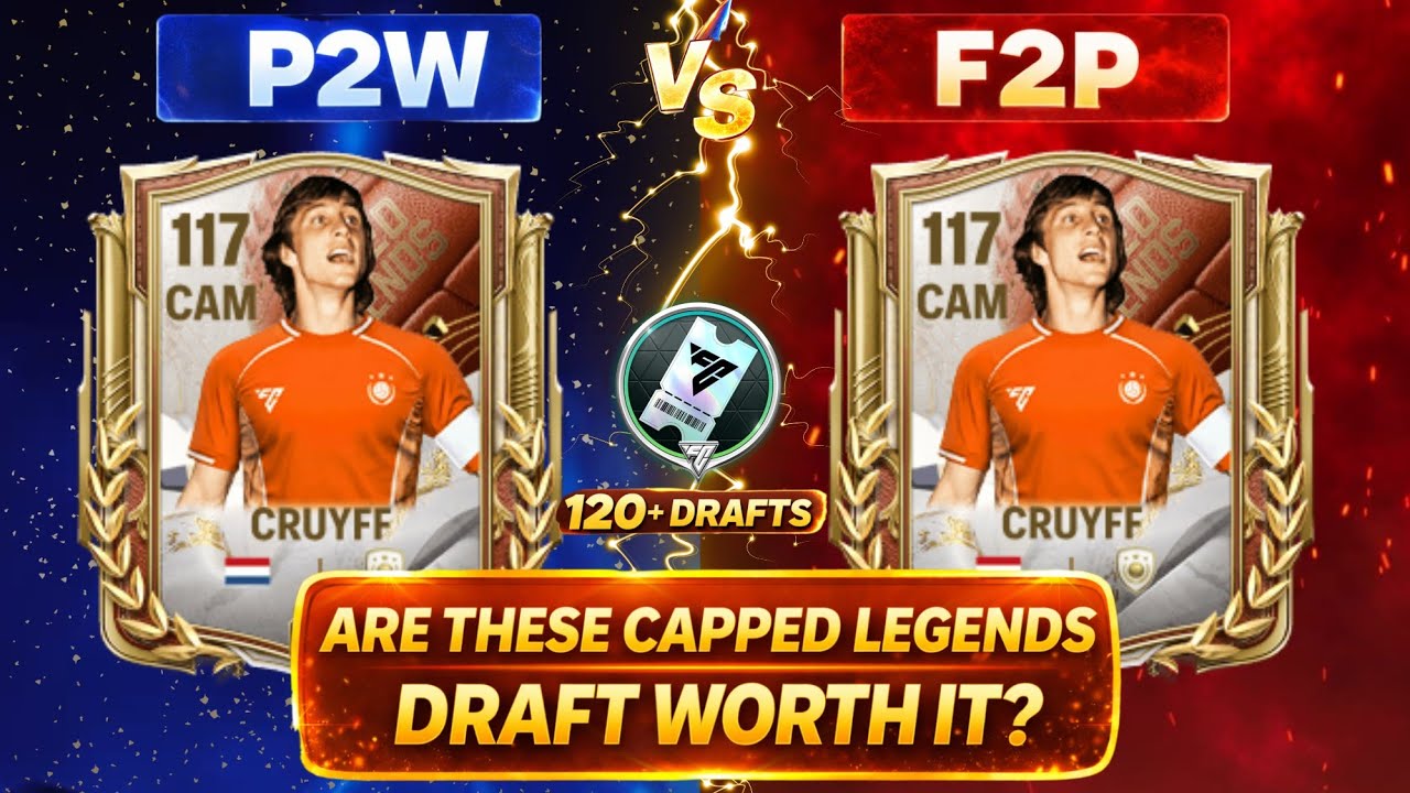 120+ drafts opened !! Are Capped Legends Draft Packs Worth It? INSANE Pulls in FC Mobile
