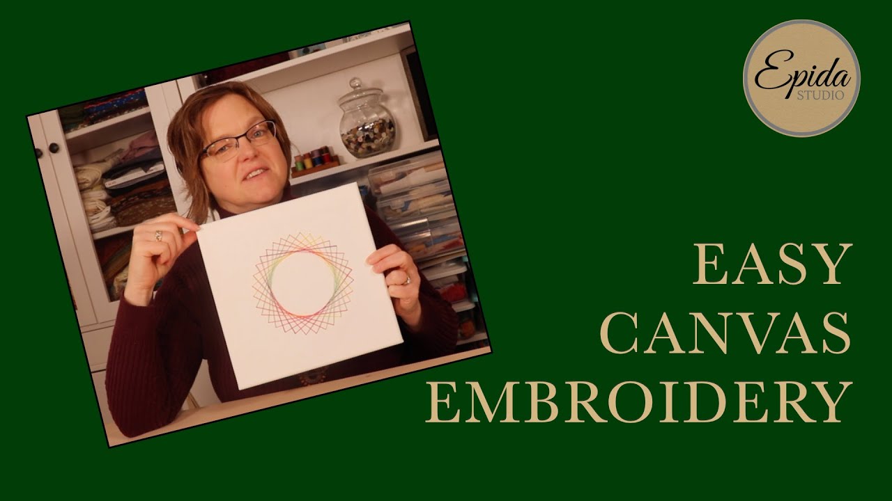 Easy Art Canvas Embroidery Tutorial