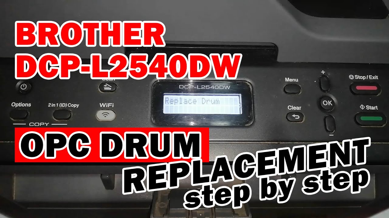 BROTHER DCP L2540DW OPC DRUM REPLACEMENT | POOR QUALITY PRINTING PROBLEM | HOW TO RESET OPC DRUM
