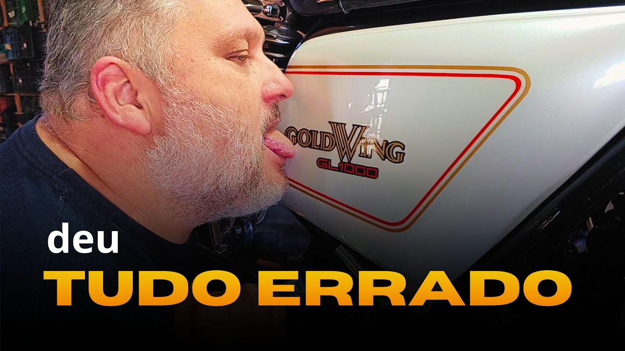 Deu TUDO ERRADO 🤬 na Gold Wing GL-1000 ano 1977
